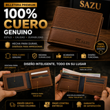 Billetera SAZU 100% CUERO