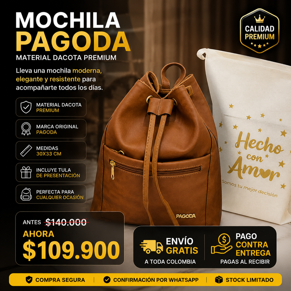 Mochila en material Dacota