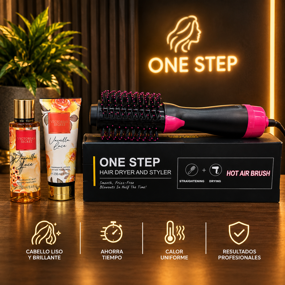 Cepillo Secador One Step + 2 REGALOS GRATIS