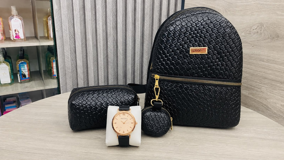 Pagoda® Luxury Set 4 en 1 Todo lo que necesitas para combinar elegante todos los días.